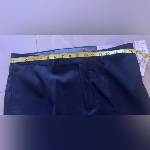 Calvin Klein Size 34W 30L STRAIGHT FIT New Pants black pockets men - Picture 9 of 16